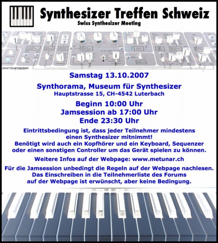 Flyer Synthesizer Treffen 2007