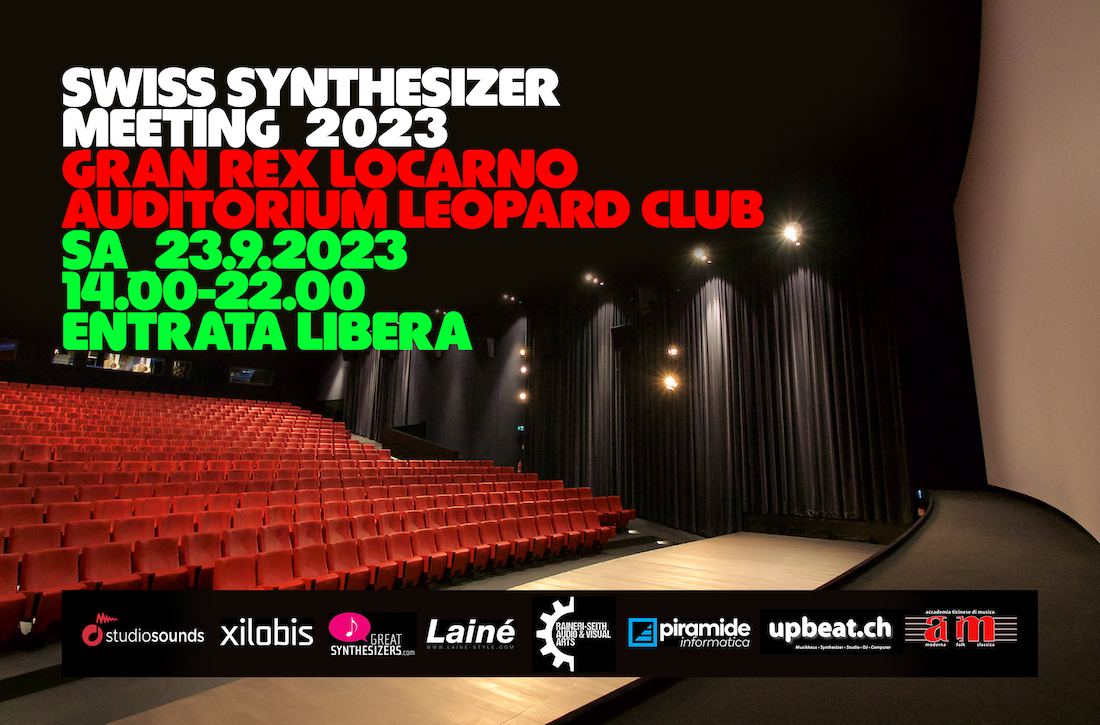 Titelbild Synthesizer Treffen Schweiz 2023 im Auditorium Gran Rex